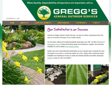 Tablet Screenshot of greggslandscaping.com